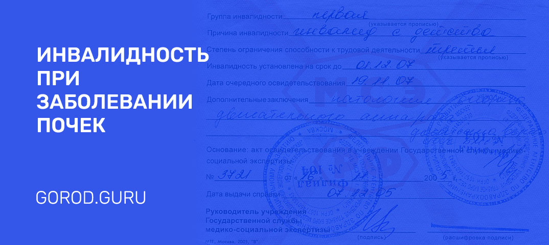 Инвалидность по почкам (удаление почки, с одной почкой, хроническая  почечная недостаточность): критерии в 2024 г, какая группа, как оформить во  Владивостоке